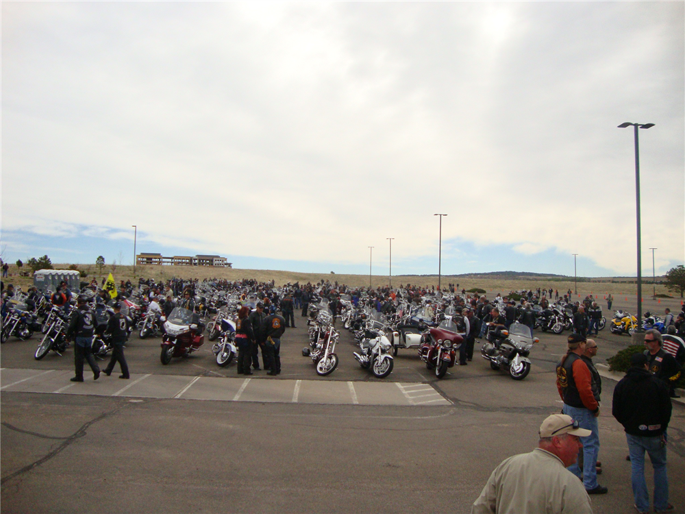 Another view of all the riders.