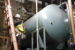 Image of boiler project at Memorial Hospital