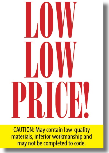 when is a bargain not a bargain when bidding a commercial electrical
