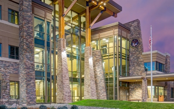 Colorado-Springs-VA-Clinic-at-Night